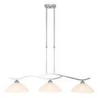 Steinhauer Capri Hanglamp - 3 lichts - Melkglas, Huis en Inrichting, Lampen | Hanglampen, Ophalen, Zo goed als nieuw, Glas, 75 cm of meer