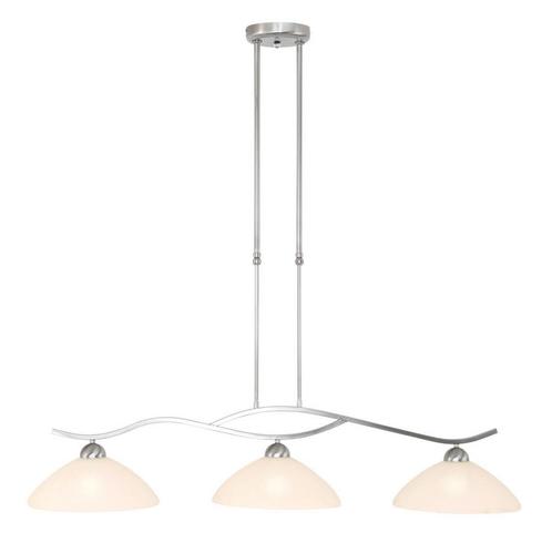 Steinhauer Capri Hanglamp - 3 lichts - Melkglas, Huis en Inrichting, Lampen | Hanglampen, Zo goed als nieuw, 75 cm of meer, Glas