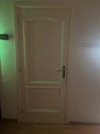 Hardhouten binnendeur, wit geschilderd, Doe-het-zelf en Verbouw, Deuren en Horren, Ophalen, Gebruikt, Binnendeur, 200 tot 215 cm