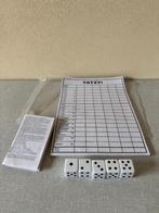 UNIEKE yahtzee op A4 papier met grote dobbelstenen 2,5 CM, Een of twee spelers, Ophalen of Verzenden, Nieuw