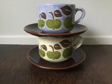 2 Schramberg soepkommen met schotel retro/vintage beschikbaar voor biedingen