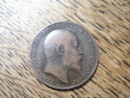 Engeland Penny 1908, koning Edward VII #173, Postzegels en Munten, Munten | Europa | Niet-Euromunten, Losse munt, Overige landen