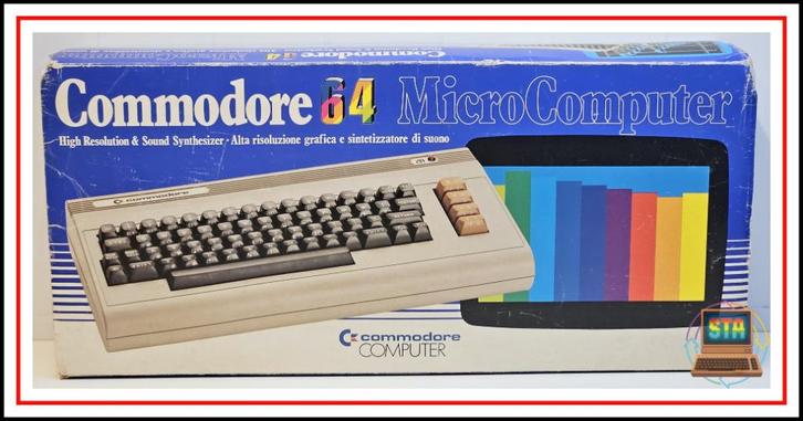 Originele Commodore 64 Silver Label Doos + Piepschuim Delen, Computers en Software, Vintage Computers, Ophalen of Verzenden