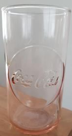 ** Prachtig vintage Coca-Cola glas van roze glas - IZGST **, Verzamelen, Frisdrankglas, Ophalen of Verzenden, Zo goed als nieuw