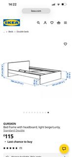 IKEA GURSKEN bedframe - Zo goed als nieuw!, Ophalen, Overige typen, Tweepersoons, Minder dan 160 cm