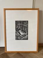 Cristina Ursu vogel prent in lijst/ kunst, Antiek en Kunst, Ophalen