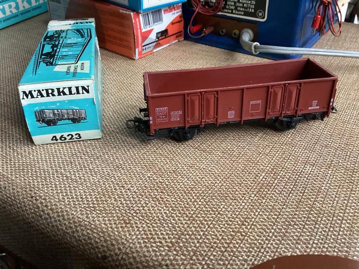 Marklin 4623 SNCF hogeopen bakwagen met ovp metstickerschade, Hobby en Vrije tijd, Modeltreinen | H0, Zo goed als nieuw, Wagon