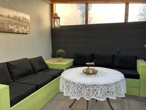 tuinbank/ hoekbank, Tuin en Terras, Tuinbanken, Gebruikt, Hout, Ophalen