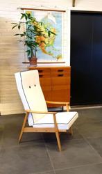 1930-1970 Fauteuils, vele vintage modellen opnieuw bekleed, Hout, Artdeco midcentury sixties seventies, Gebruikt, Verzenden