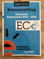 Examenoverzicht Economie, 2023-2024 VMBO TL/GL, VMBO, Verzenden, Economie, ExamenOverzicht