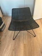 Stoeltje. Kunststof met ijzeren frame, Ophalen, Kunststof, Gebruikt, Wit