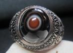Excellent design zilver 900 ring agaat oog zeldzaam maat20,5, Ophalen, 20 of groter, Zo goed als nieuw, Dame of Heer