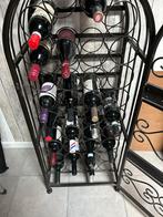 Metalen Wijnrek voor 15-25 Flessen, Huis en Inrichting, Woonaccessoires | Wijnrekken, Ophalen, Gebruikt, 15 tot 25 flessen, Metaal