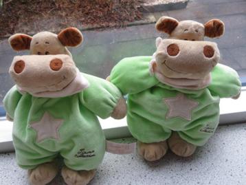 2 x Koe paard nijlpaard Harry the Hippo merk Tiamo beschikbaar voor biedingen