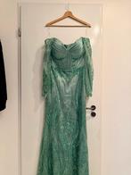 Gala jurk groen/turquoise, Maat 38/40 (M), Galajurk, Ophalen of Verzenden, Zo goed als nieuw