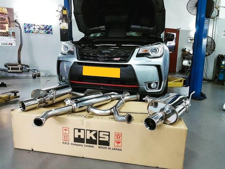 HKS Legamax Premium uitlaatsysteem - Forester XT SJG 12-18, Auto diversen, Tuning en Styling, Ophalen of Verzenden