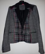 Dames kort geruit colbert maat 46, Kleding | Dames, Maat 46/48 (XL) of groter, Ophalen of Verzenden, Jasje, Grijs