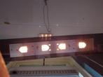 Mooie halogeen lamp, zwart glas en rvs, Ophalen, Zo goed als nieuw, 75 cm of meer