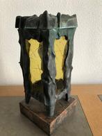 D.010 / Zeer degelijke gietijzeren Graf lantaarn, Antiek en Kunst, Ophalen of Verzenden, Koper of Brons
