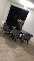 Eetkamerstoelen karwei Puck, Ophalen of Verzenden, Zo goed als nieuw, 75 m² of meer, Laminaat