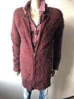 CULTURE VEST MOHAIR BURGUNDY S, Kleding | Dames, Truien en Vesten, Ophalen of Verzenden, Zo goed als nieuw