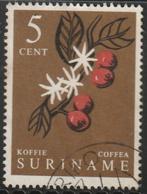 Suriname 1961 358 Koffie 5c, Gest, Postzegels en Munten, Ophalen of Verzenden, Gestempeld