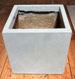 Fiberclay Bloembak 2 stuks | Vierkant | 23x23x23cm, Ophalen, Zo goed als nieuw, Vierkant, Kunststof