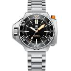 GEZOCHT Steeldive 1969 of 1988 Ploprof horloge homage!, Ophalen, Zo goed als nieuw, Zwart, Android
