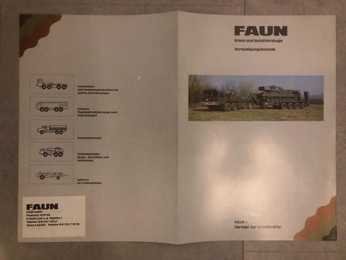 Folder FAUN Verteidigungstechnik + 2x Tanktransporter, Boeken, Catalogussen en Folders, Zo goed als nieuw, Ophalen of Verzenden