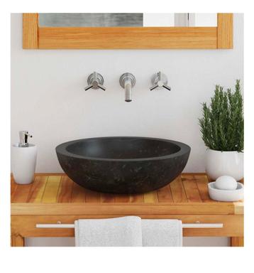 Gootsteen 40x12 cm marmer zwart, nieuw in doos beschikbaar voor biedingen