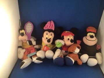 Disney Knuffels - Goofy, Minnie, Mickey en Boris. beschikbaar voor biedingen
