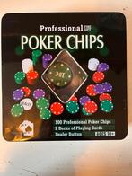 Professional pokerchips 4 verschillende soorten, Hobby en Vrije tijd, Gezelschapsspellen | Kaartspellen, Gebruikt, Ophalen of Verzenden