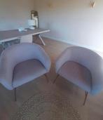 2 Fauteuil s Belfast - fluweel - roze, Ophalen, Zo goed als nieuw, Minder dan 75 cm, Stof