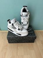 Nike Air Jordan 4 Retro Military Black Maat 44 size 10, Wit, Nike, Ophalen of Verzenden, Sneakers of Gympen