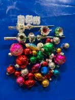 Vintage kerstballen set met piek zeer mooi, Ophalen, Gebruikt