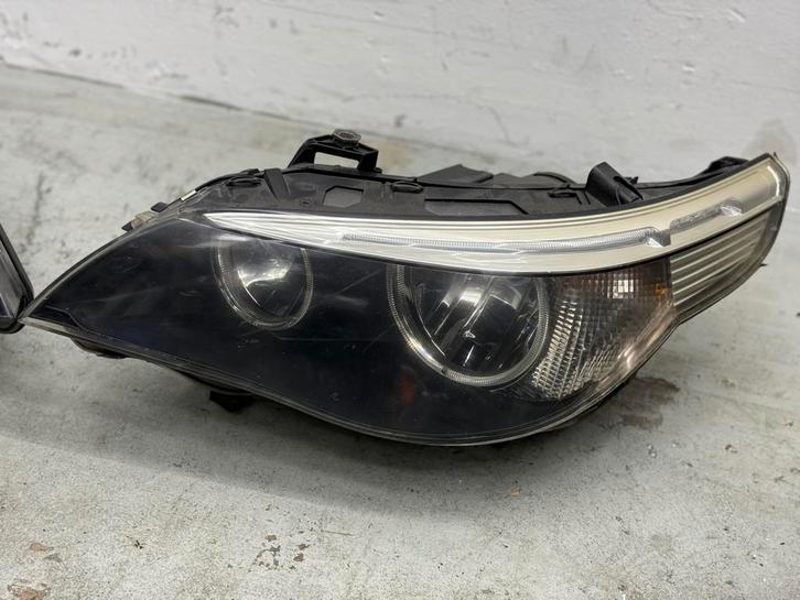 BMW E60 E61 Halogeen Koplampen 2x Links Headlight, Auto-onderdelen, Verlichting, BMW, Gebruikt, Ophalen of Verzenden