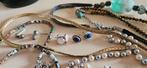 Lot sieraden waaronder zilver ed, Verzenden, Zilver, Overige typen, Met edelsteen