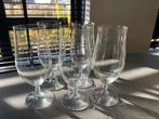 NIEUW! Set van 5 kristallen bierglazen met gedraaide voet, Verzamelen, Glas en Borrelglaasjes, Ophalen, Nieuw, Bierglas