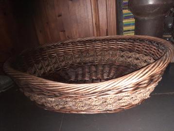 Vintage Riet Mand - Mooie Staat! beschikbaar voor biedingen