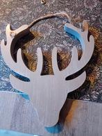 Mooi groot houten hertenhoofd., Ophalen of Verzenden, Zo goed als nieuw