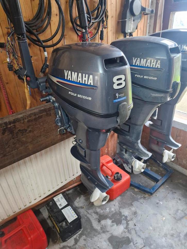 8 en 9.9 pk yamaha 4takt motoren, Watersport en Boten, Buiten- en Binnenboordmotoren, Zo goed als nieuw, Benzine, 5 tot 10 pk