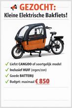 GEZOCHT: kleine bakfiets in Zwolle, Fietsen en Brommers, Fietsen | Bakfietsen, Ophalen, Zo goed als nieuw, 4 kinderen of meer