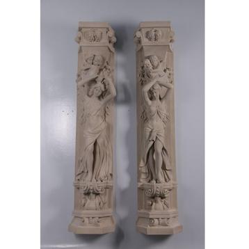 Roman Girl Bowl Pilaster - Pilaar set 2 beschikbaar voor biedingen