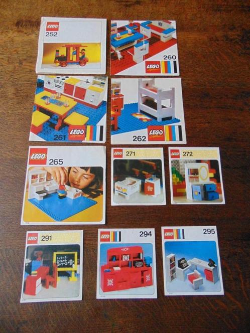 10 Vintage Lego Bouwtekeningen uit de jaren 70, Kinderen en Baby's, Speelgoed | Duplo en Lego, Gebruikt, Ophalen