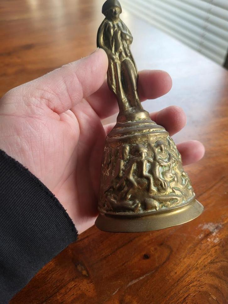 Antieke Bronzen Bel met Napoleon, Antiek en Kunst, Antiek | Koper en Brons, Brons, Ophalen of Verzenden