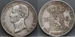 Zilveren rijksdaalder 1848 - 2 1/2 gulden 1848 - Willem 2, Verzenden, Zilver, Losse munt, 2½ gulden