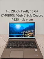 Als nieuw: Hp ZBook Firefly 15 G7 i7-10810U 16gb 512gb p520, De Entree 250A, Zo goed als nieuw, Gaming, SSD