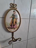 Messing Kapstokhaak met Afbeelding, Wandkapstok, Onbekend, Ophalen of Verzenden, Zo goed als nieuw