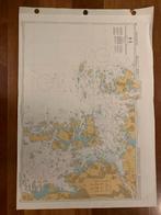 Zeekaart Benaderingen van Göteborg, Zweden, Watersport en Boten, Ophalen of Verzenden, Gebruikt