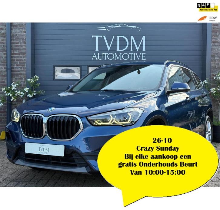 BMW X1 SDrive18i High Executive|LEDER|NAV|STOELVERW|CAMERA|T, Auto's, BMW, Bedrijf, Te koop, X1, ABS, Achteruitrijcamera, Airbags